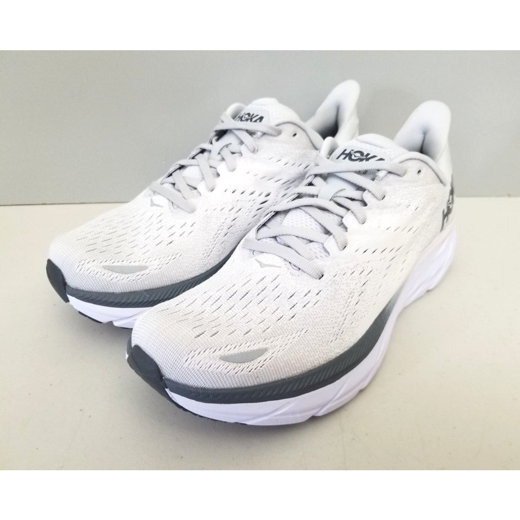 Hoka One One Clifton 8 Sneakers Lunar Rock Nimbus Cloud Men's Size 9.5 D 43 1/3